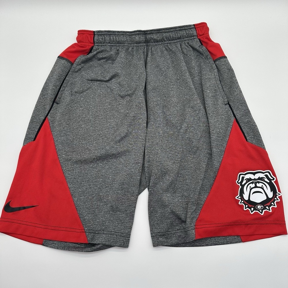 Georgia Bulldogs Nike Fit DriFit Shorts Mens Medium Graphic Print Basketball